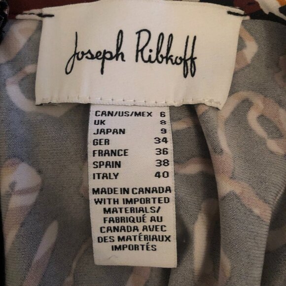 Joseph Ribkoff Abstract Ruched Dress - Picture 6 of 6